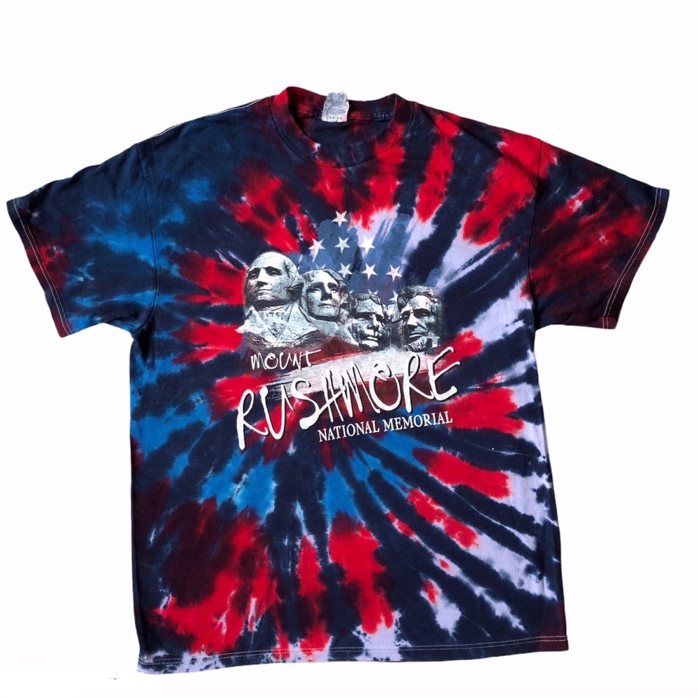 NEW Tye Dye Mount Rushmore National Museum Unisex T Size Large NWT